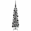 vidaXL Artificial Christmas Tree with 150 LEDs with Stand White 120 cm