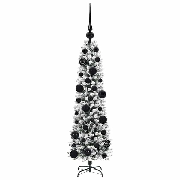 vidaXL Artificial Christmas Tree with 150 LEDs with Stand White 120 cm