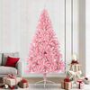 vidaXL Artificial Pre-lit Christmas Tree with 300 LEDs Pink 240 cm PVC