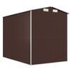vidaXL Garden Shed Dark Brown 192x274x223 cm Galvanised Steel