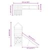 vidaXL Outdoor Playset Solid Wood Pine