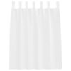 vidaXL Voile Curtain with Curtains 2 pcs White 140 x 140 cm Polyester