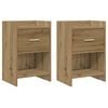 vidaXL Bedside Tables 2 pcs Artisan Oak 40 x 30 x 60 cm