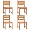 vidaXL 5 Piece Garden Dining Set Solid Wood Teak