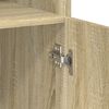 vidaXL Storage Cabinet Sonoma Oak 70x42.5x225 cm Engineered Wood