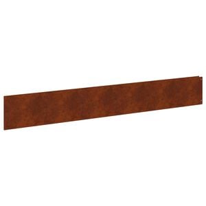 vidaXL Lawn Edging 10 pcs 100 x 15 cm Steel Rusty