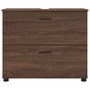 vidaXL Bathroom Cabinet with Drawer Brown Oak 76.5 x 35 x 64 cm