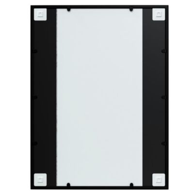 vidaXL Wall Mirror Black 80x60 cm Metal