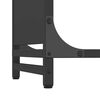 vidaXL Firewood Rack Black 60x28x65 cm Cold-rolled steel