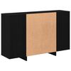 vidaXL Sideboard Black Oak 120 x 30 x 75 cm Engineered Wood