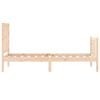vidaXL Bed Frame without Mattress Small Single Solid Wood Pine