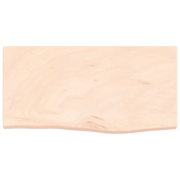 vidaXL Wall Shelf 60x30x(2-4) cm Untreated Solid Wood Oak