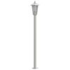 vidaXL Outdoor Floor Lamp Silver 120 cm Stainless Steel
