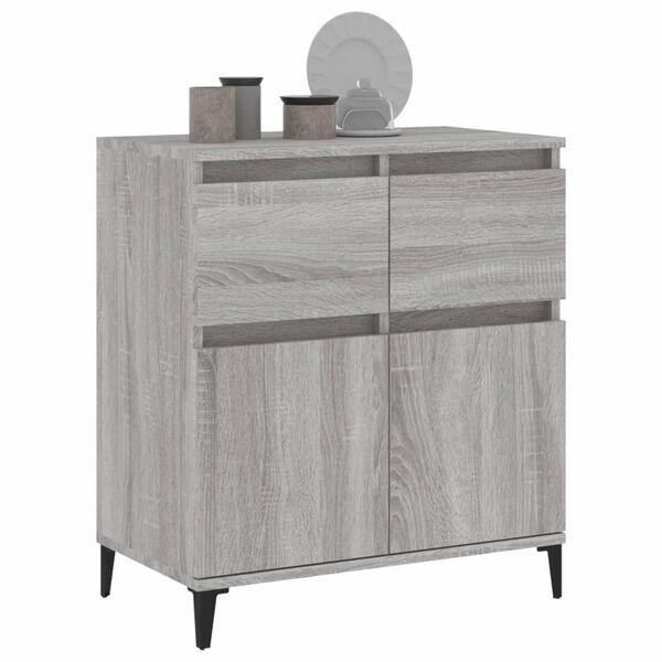 vidaXL Sideboard Grey Sonoma 60x35x70 cm Engineered Wood