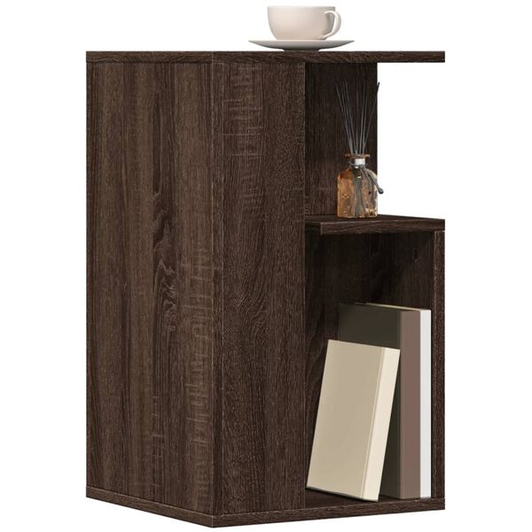 vidaXL Side Table Brown Oak 35x35x60 cm Engineered Wood
