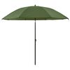 vidaXL Fishing Umbrella Yellow Army 220 x 193 cm Oxford Polyester