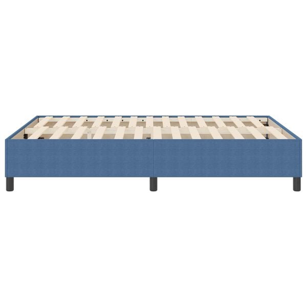 vidaXL Platform Bed Frame Blue 140 x 200 cm Fabric