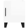 vidaXL Bedside Cabinets 2 pcs High Gloss White 40x40x50 cm Engineered Wood