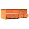 vidaXL Day Bed without Mattress Wax Brown 80x200 cm Solid Wood Pine