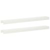vidaXL Garden Cover Profile 2 pcs 100 x 15 x 5 cm Steel White