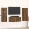 vidaXL 3 Piece TV Cabinet Set Smoked Oak Engineered Wood