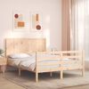 vidaXL Bed Frame without Mattress 140x200 cm Solid Wood