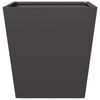 vidaXL Garden Planter Black 40x40x40 cm Steel