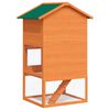 vidaXL Outdoor Rabbit Hutch Small Animal House Pet Cage 3 Layers Wood