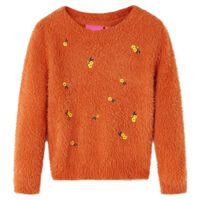 Kids' Sweater Knitted Burnt Orange 92