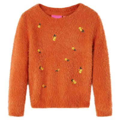 Kids' Sweater Knitted Burnt Orange 92