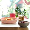 Beaba 4 Piece Silicone Meal Set Pink and Coral