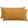 vidaXL Cushion Cover 2 pcs HEERLEN Yellow 40 x 80 cm Corduroy