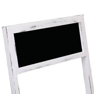 vidaXL Chalkboard Display Stand White 42x40x120 cm Wood