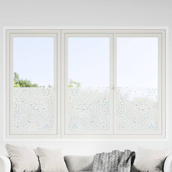 vidaXL Window Films 4 pcs Frosted Flower Pattern PVC
