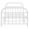vidaXL Metal Bed Frame without Mattress with Footboard White 100x190cm