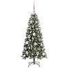 vidaXL Artificial Christmas Tree with 150 LEDs Green 55 x 55 x 120 cm