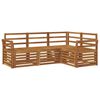 vidaXL Outdoor Sofa Set 4 pcs Natural Polyester