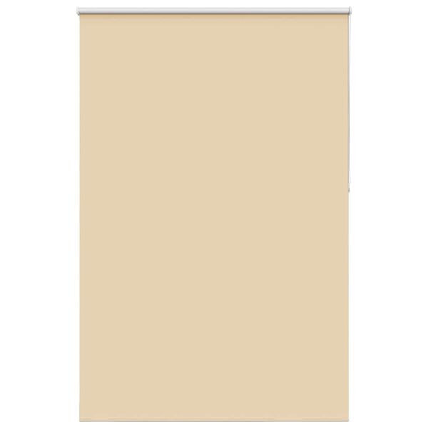 vidaXL Roller Blind Blackout Beige 160x210 cm Fabric Width 156.6 cm Polyester