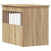 vidaXL Dog Crate Furniture Sonoma Oak 55x80x68 cm Engineered Wood