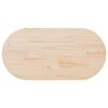 vidaXL Table Top 110x55x2.5 cm Solid Wood Pine Oval
