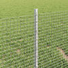 vidaXL Fence with Post Silver 0.4 x 10 m Steel