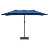 vidaXL Garden Parasol Blue 385 x 209 x 244 cm Fabric