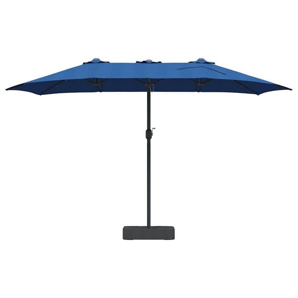 vidaXL Garden Parasol Blue 385 x 209 x 244 cm Fabric