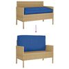 vidaXL Pallet Cushion for Seat / Backrest Royal blue 120 x 60 x 12 cm