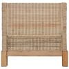vidaXL Armchair with Cushions Natural Rattan