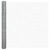 vidaXL Hexagon Fence Silver 1.6 x 50 m Galvanised steel