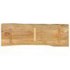 vidaXL Table Top 120x40x2.5 cm Live Edge Solid Wood Mango