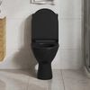 vidaXL Soft-close Toilet Seat with Quick-release Design Black