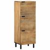 vidaXL Highboard Brown 40x33x110 cm Solid Wood Mango