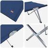 vidaXL Folding Camping Bed Folding 2 pcs Blue 194 x 62.5 x 42.5 cm